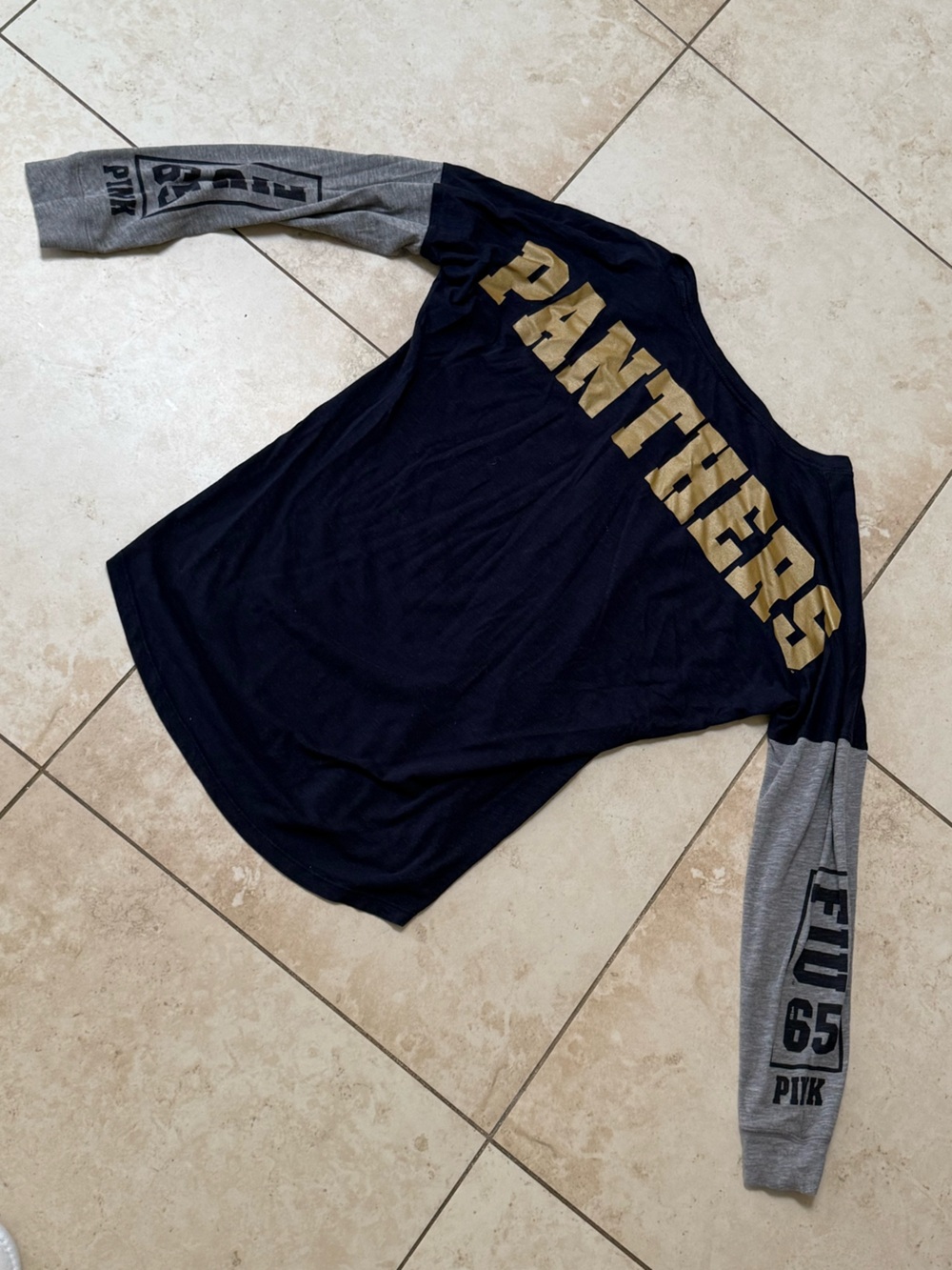 PINK Victoria's Secret FIU Panthers Long Sleeve Jersey